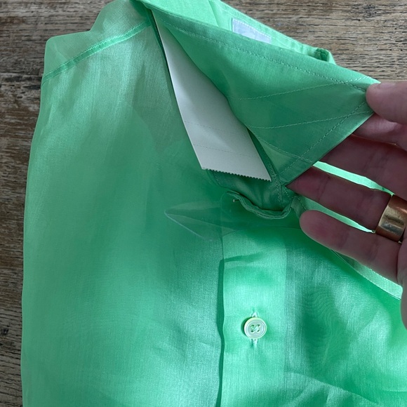 Green Silk Blouse - Picture 4 of 4